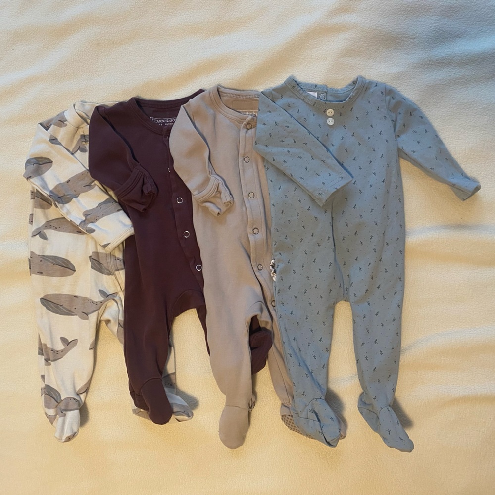 0-3 Footie Sleeper Pajama Lot